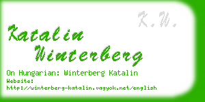 katalin winterberg business card